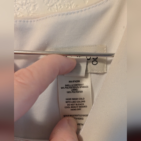 Enfocus Studio Ruched Sheath Dress White Sleeveless Wedding Guest - Picture 4 of 5